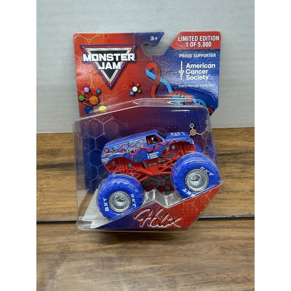 Monster Jam Truck American Cancer Society Helix Exclusive LE /5000 New IN HAND
